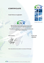 گواهینامه رسمی از انجمن KNX